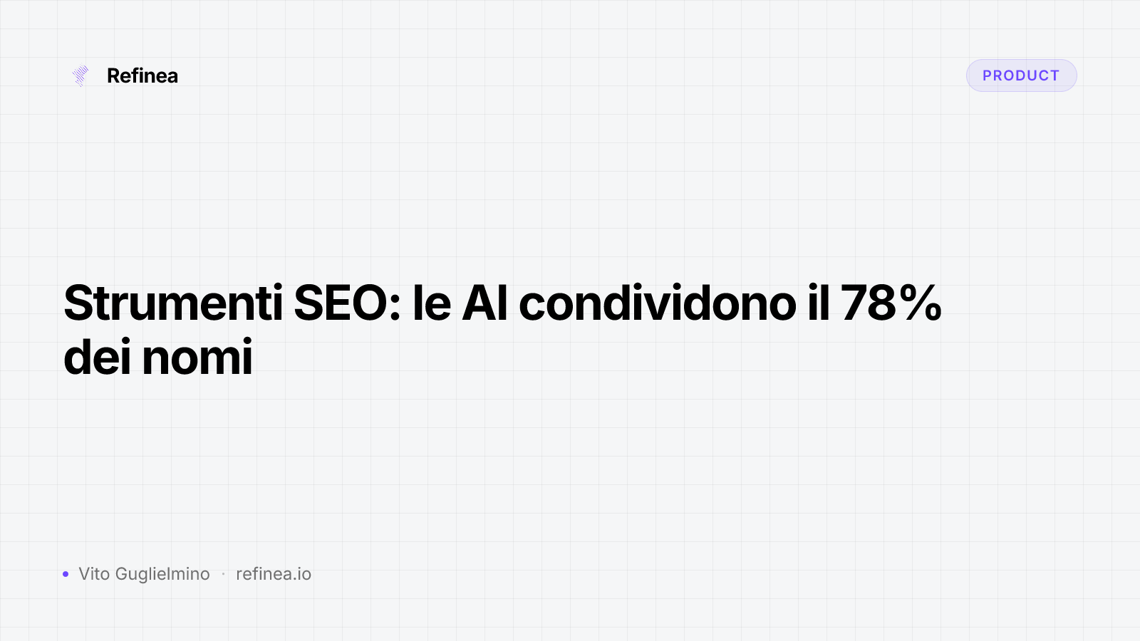 Strumenti SEO: le AI condividono il 78% dei nomi